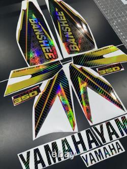 Yamaha banshee full graphics decals kit 1999 THICK AND HIGH GLOSS HOLOGRAPHIC
