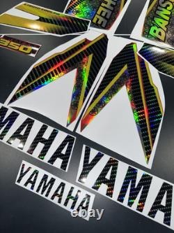 Yamaha banshee full graphics decals kit 1999 THICK AND HIGH GLOSS HOLOGRAPHIC