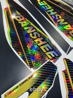 Yamaha banshee full graphics decals kit 1999 THICK AND HIGH GLOSS HOLOGRAPHIC