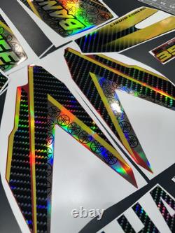 Yamaha banshee full graphics decals kit 1999 THICK AND HIGH GLOSS HOLOGRAPHIC