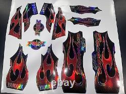 Yamaha banshee full graphics kit 2006. THICK AND HIGH GLOSS HOLOGRAPHIC