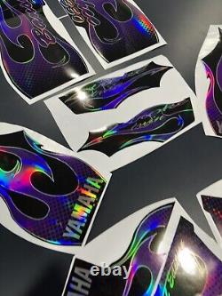 Yamaha banshee full graphics kit 2006. THICK AND HIGH GLOSS HOLOGRAPHIC