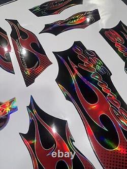 Yamaha banshee full graphics kit 2006. THICK AND HIGH GLOSS HOLOGRAPHIC