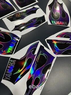 Yamaha banshee full graphics kit 2006. THICK AND HIGH GLOSS HOLOGRAPHIC