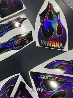 Yamaha banshee full graphics kit 2006. THICK AND HIGH GLOSS HOLOGRAPHIC